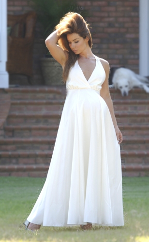 maternity wedding gown